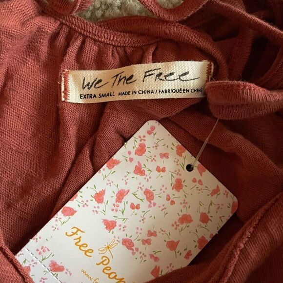 Free People Sundae T-Shirt Ginger Snap XS - Picture 6 of 6